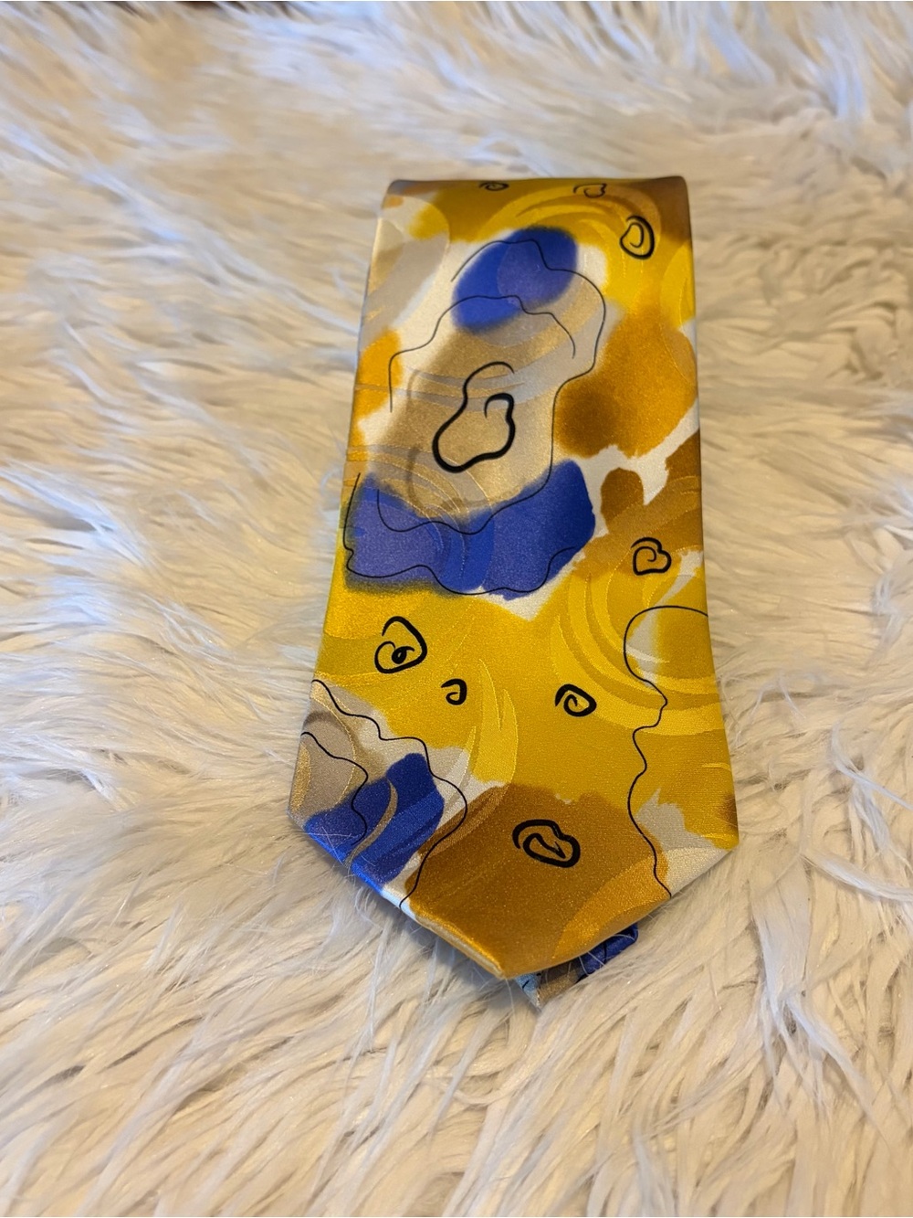 J. Garcia JERRY GARCIA SNAIL GARDEN TIE COLLECTION 100% SILK MULTICOLOR